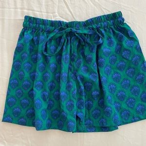 Silk patterned shorts